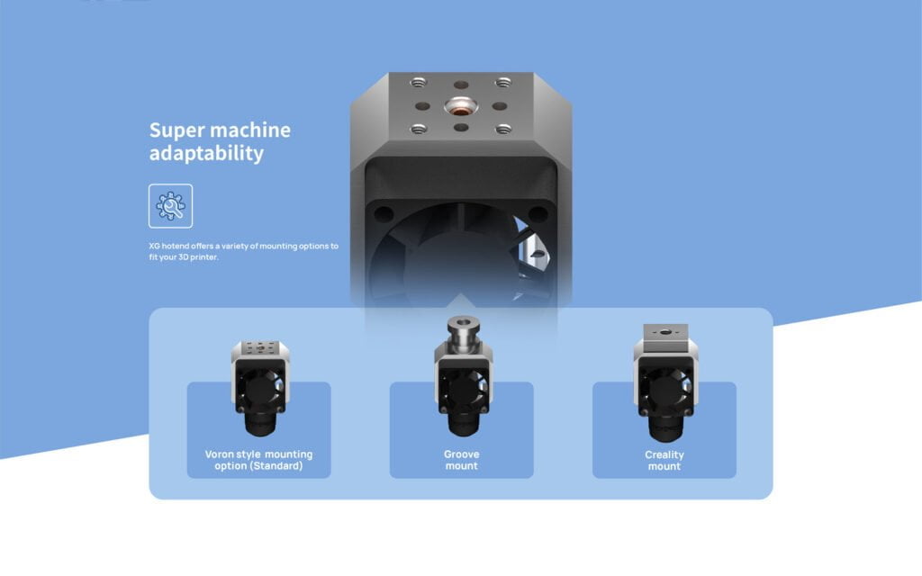 Phaetus DropEffect XG Hotend: Mounting Options