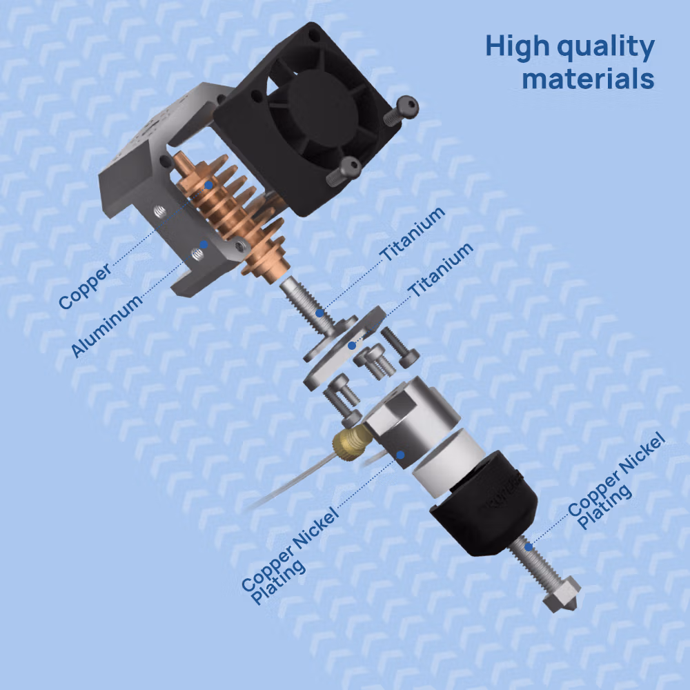 Phaetus DropEffect XG Hotend: Materials