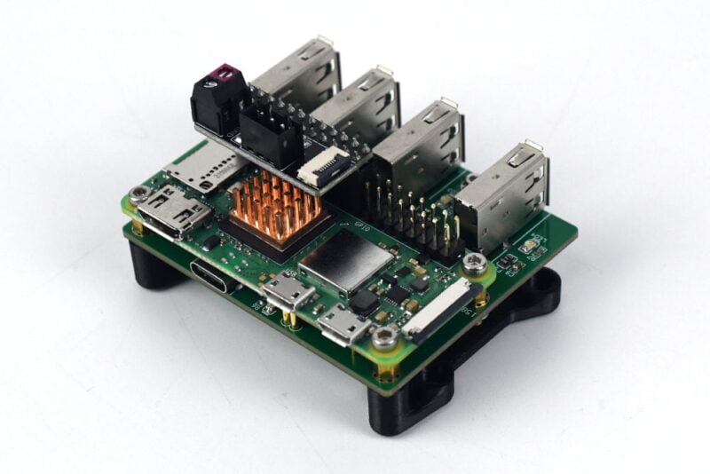 Raspberry Pi USB expander with power PCB