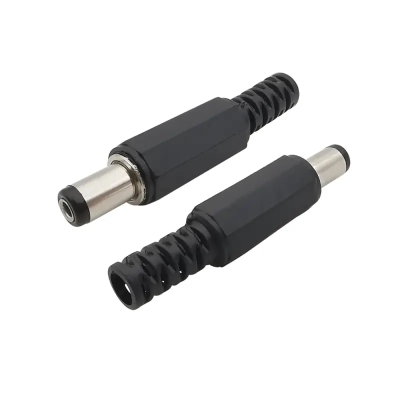 5.5x2.1mm DC Power Male Socket Adapter