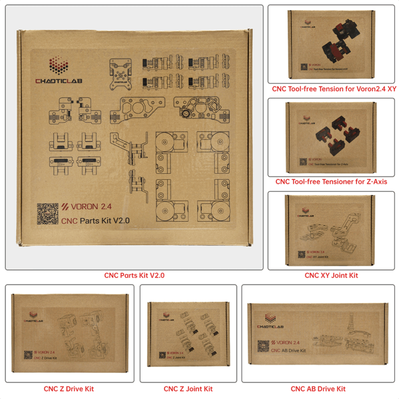 Chaoticlab CNC Parts Kit V2.0 Boxes