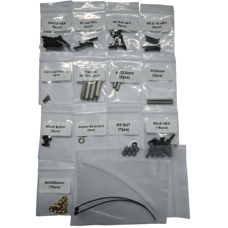 Xol Toolhead Fastener Kit Content