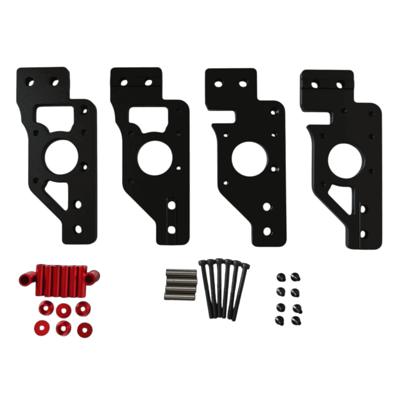 CNC Voron Trident AB Motor Mounts (red)