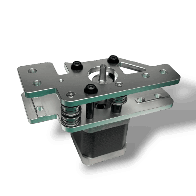 CNC Voron Trident AB Stepper Motor Mounts (silver/black)