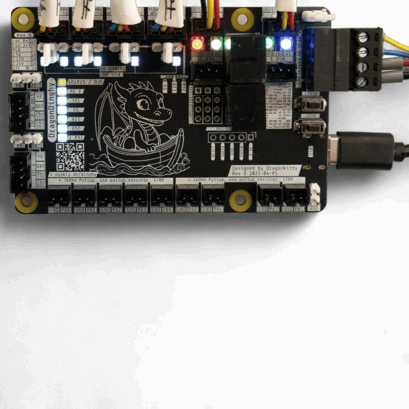 Dragon Dinghy Board Active LEDs