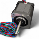 LDO Stepper Motor - High Temp Nema 17 - 42STH48-2504AH (S35-R) - Speedy Power - Round Shaft front