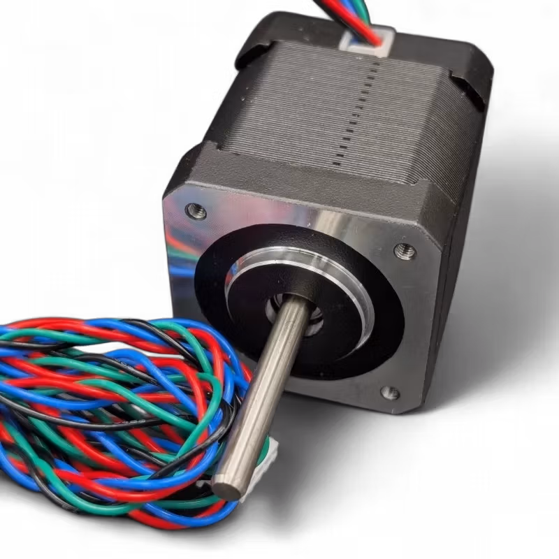 LDO Stepper Motor - High Temp Nema 17 - 42STH48-2504AH (S35-R) - Speedy Power - Round Shaft front