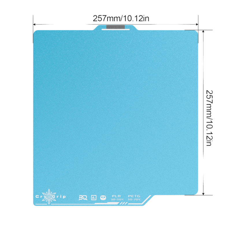 BIQU Build Plate CyroGrip Pro Frostbite blue 6