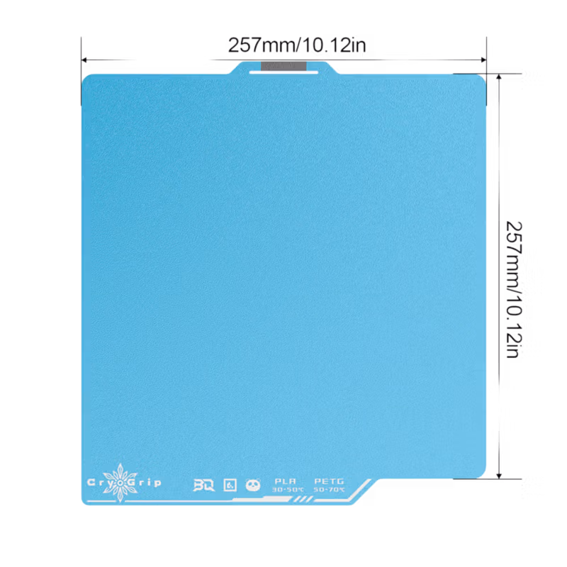 BIQU Build Plate CyroGrip Pro Frostbite blue 6
