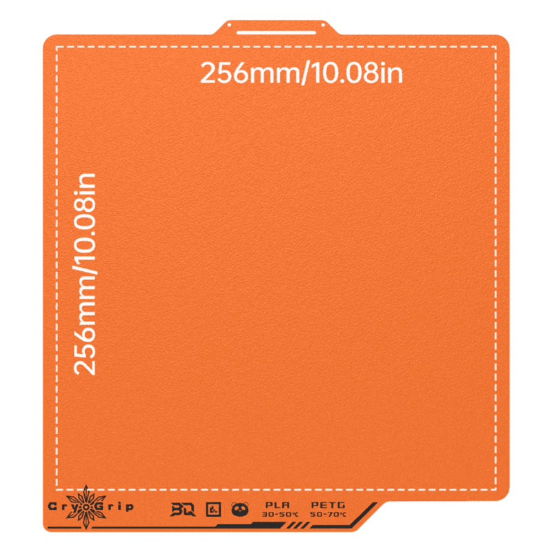 BIQU Build Plate CyroGrip Pro Frostbite orange 5