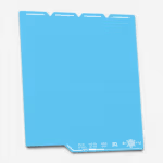 BIQU CryoGrip Frostbite Build Plate for Snapmaker U1 Blue 2