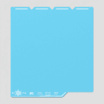 BIQU CryoGrip Frostbite Build Plate for Snapmaker U1 Blue 4