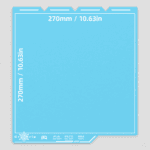 BIQU CryoGrip Frostbite Build Plate for Snapmaker U1 Blue 5