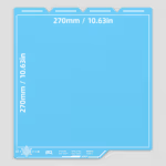 BIQU CryoGrip Frostbite Build Plate for Snapmaker U1 Blue 5