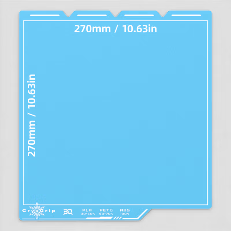 BIQU CryoGrip Frostbite Build Plate for Snapmaker U1 Blue 5