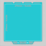 BIQU CryoGrip Glazier Build Plate for Snapmaker U1 Blue 5