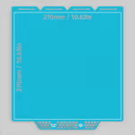 BIQU CryoGrip Glazier Build Plate for Snapmaker U1 Blue 5
