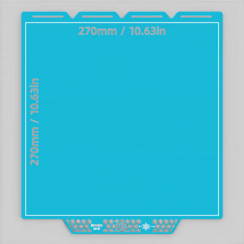 BIQU CryoGrip Glazier Build Plate for Snapmaker U1 Blue 5