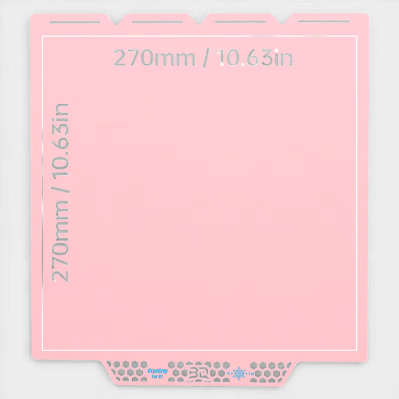 BIQU CryoGrip Glazier Build Plate for Snapmaker U1 Pink 5