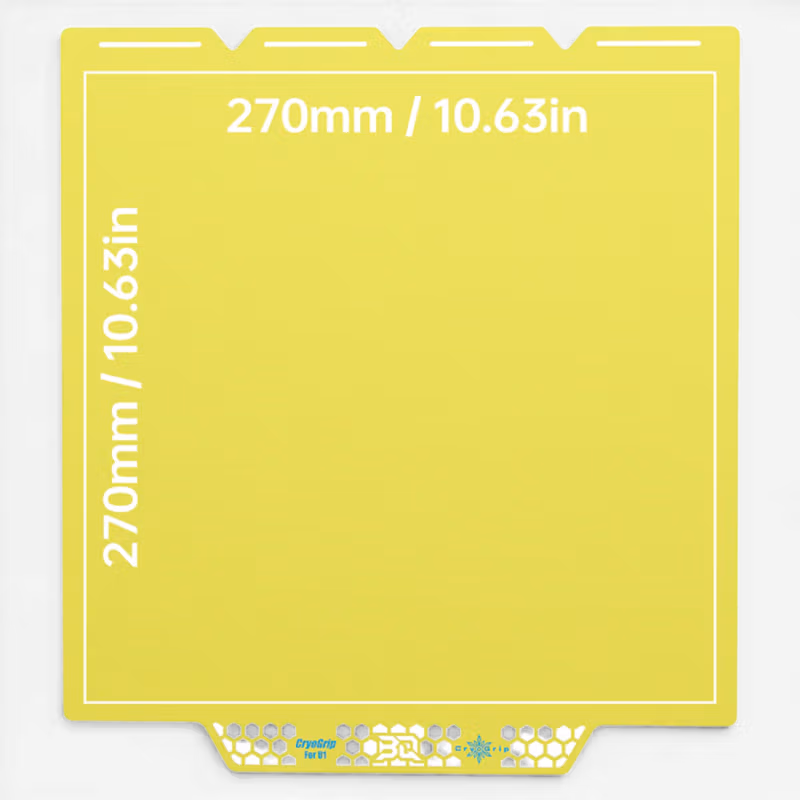 BIQU CryoGrip Glazier Build Plate for Snapmaker U1 Yellow 5