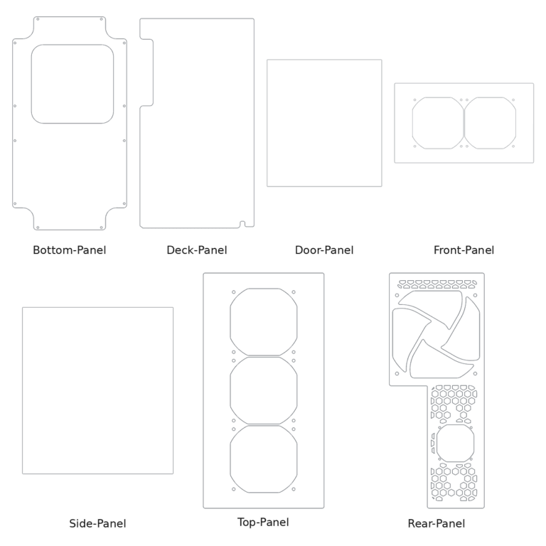 Linneo - Corvus ATX - Panels with Fan Cut-outs