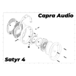 Satyr4_6 Capra Audio Satyr 4 headphone exploded diagram showing all internal components and assembly layers