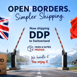 onetwo3D ships via DDP to Switzerland